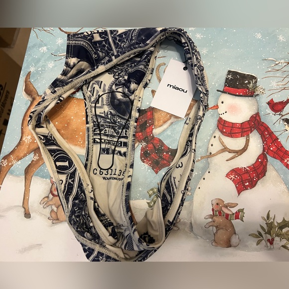 Miaou Bambi Money Bikini Bottom BNWT Size M - Picture 4 of 4